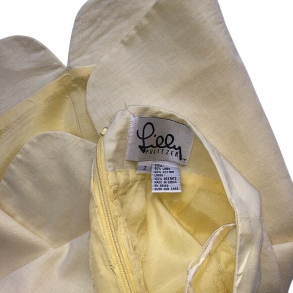 Lilly Pulitzer yellow scalloped skirt - Picture 5 of 5